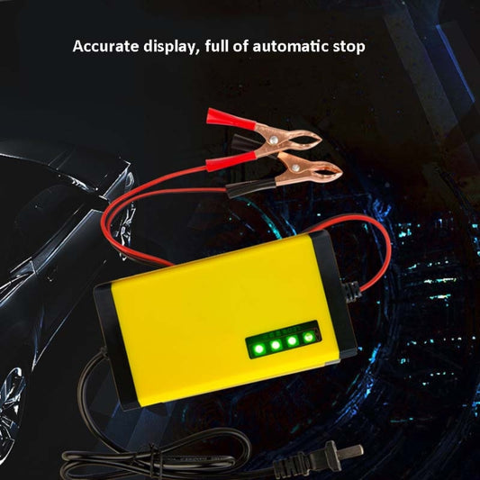 12V Motorcycle Battery Charger Smart Repair Full Automatic Stop Charger,CN Plug by buy2fix