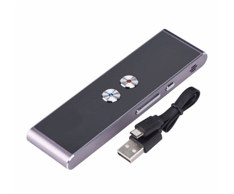 T8 Pocket Language Translator Voice 30 Languages Two Way Real Time Intercom Portable Translator For Personal Learning Travelling Black by buy2fix