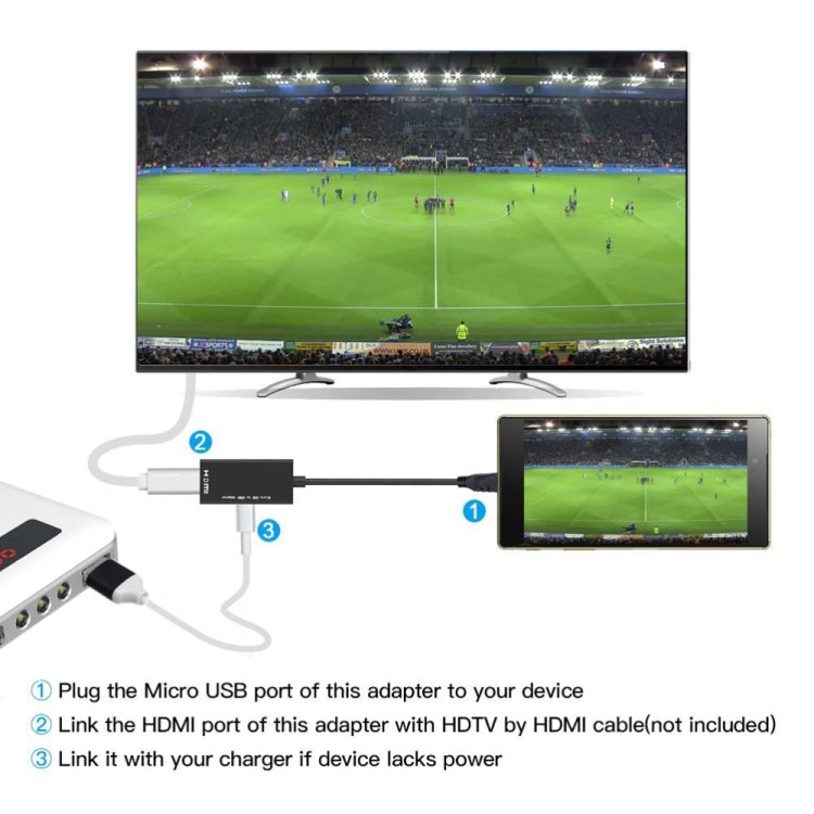 Micro USB To HDMI Female Adapter Cable 1080P HD for MHL Device HDTV Adapters For Samsung / Huawei by buy2fix