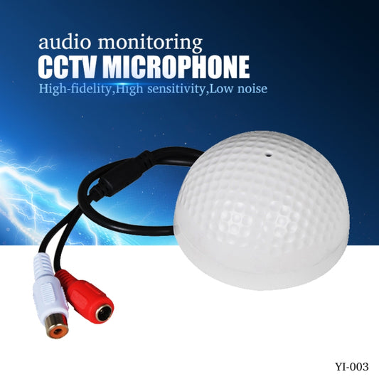 CCTV Microphone Golf Shape Audio Pickup Device High Sensitivity DC12V Audio Monitoring Sound Listening Device by buy2fix