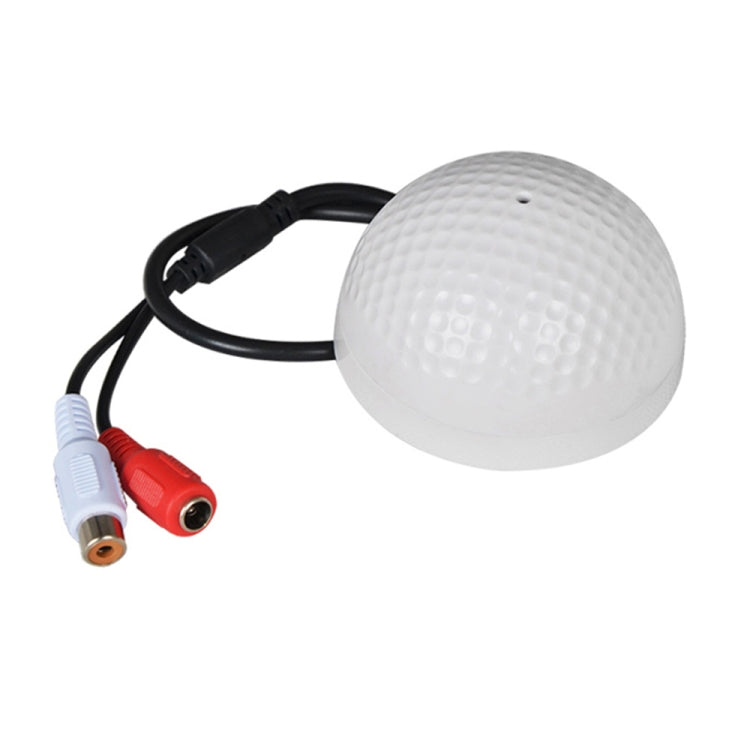 CCTV Microphone Golf Shape Audio Pickup Device High Sensitivity DC12V Audio Monitoring Sound Listening Device by buy2fix