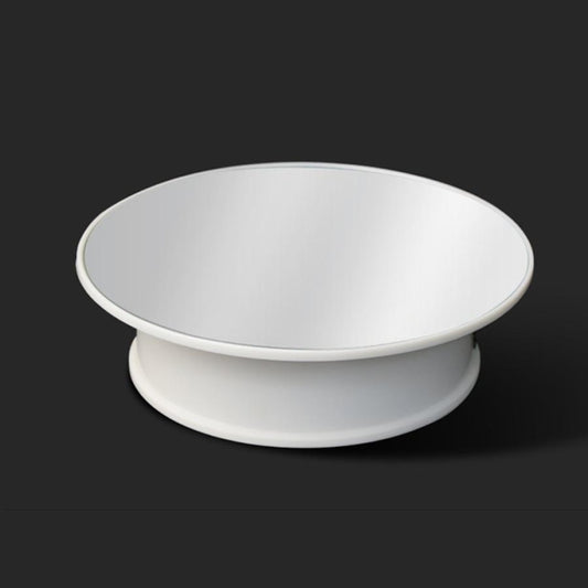 30cm 360 Degree Electric Rotating Turntable Display Stand Mirror Top Video Shooting Props Turntable for Photography, Load 4kg (White) by buy2fix