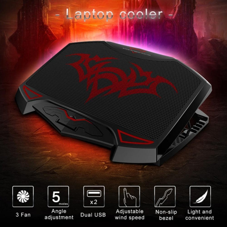 Notebook Radiator Multi-angle Adjustment Base, Specification:Black 220V by buy2fix