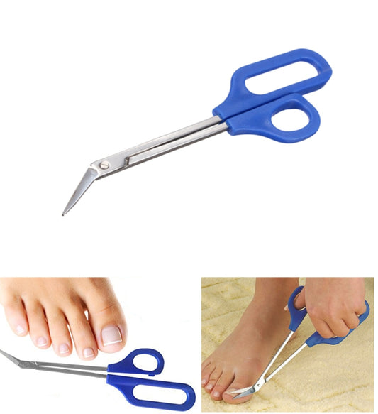 Long Reach Easy Grip Toe Nail Toenail Scissor Trimmer by buy2fix