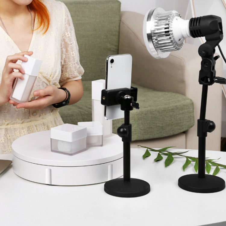 30cm Remote Control Speed Electric Turntable Sample Display Stand, Specification:UK Plug(Black) by buy2fix