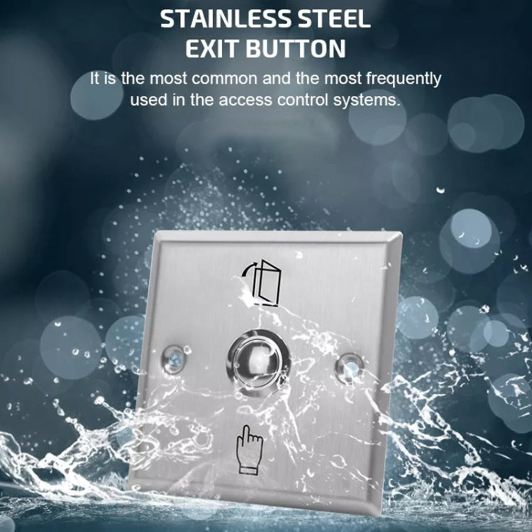 S86 Stainless Steel Exit Button 86 Metal Access Control Switch by buy2fix