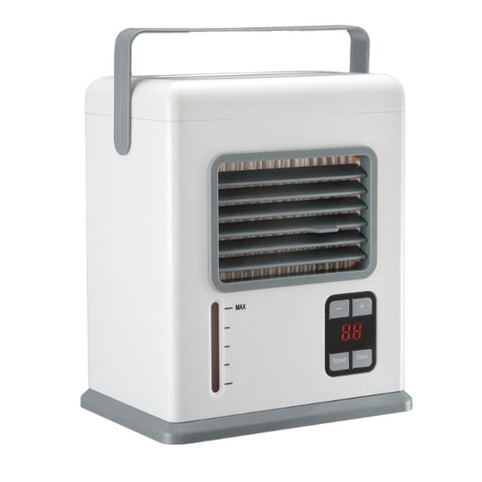 Desktop Air Cooler Battery Plug-in Dual-use Air Conditioning Intelligent Digital Display Mini Air Cooler by buy2fix