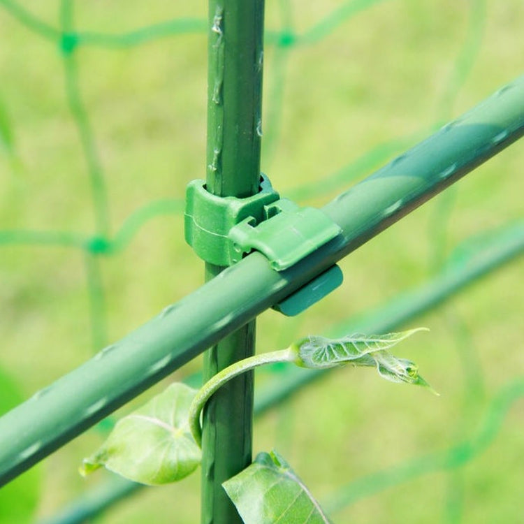 50 PCS Rotary Buckle Gardening Plastic Bracket Support Universal Tube Clamp Plastic Buckle, Size:16 mm Diameter Pillar(Green) by buy2fix
