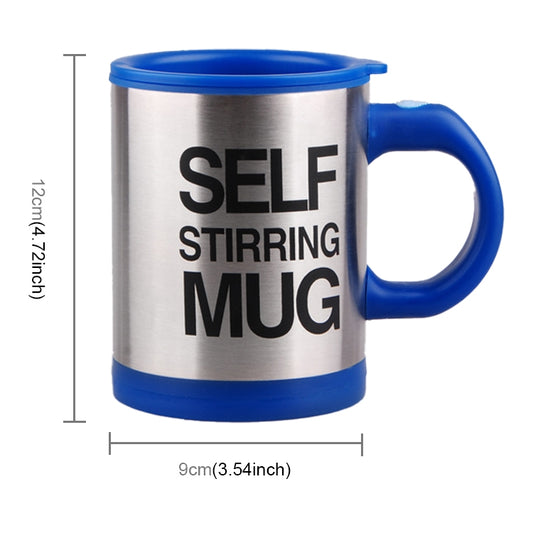 400ml Mugs Automatic Electric Self Stirring Mug Cup Coffee Milk Mixing Mug Smart Stainless Steel Juice Mix Cup Drinkware(Deep Blue) by buy2fix