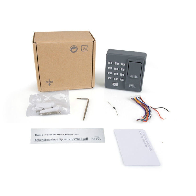 ZKTeco X6 Fingerprint All-in-one Password Swipe Access Control Machine Intelligent Office Access Control System by buy2fix