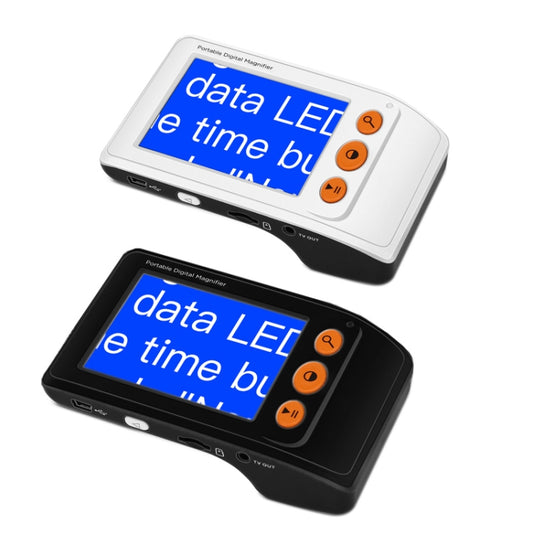 3.5 Inch 2X-25X High-Definition Handheld Magnifying Glass Electronic Vision Aid(Black) by buy2fix