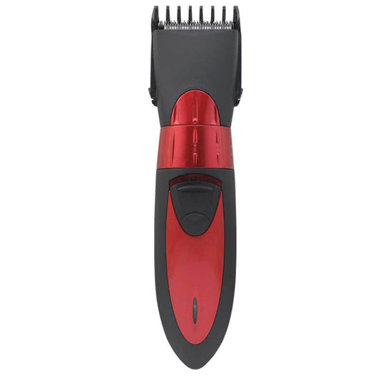 Waterproof Electric Hair Clipper Rechargeable Hair Trimmer Hair Cutting Machine Haircut Beard Trimer, EU Plug(Red) by buy2fix
