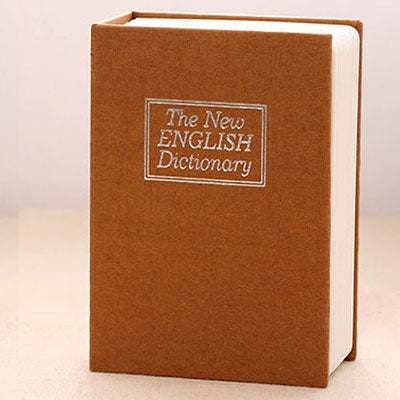 Mini Dictionary Safe Box Book Secret Security Lock Cash Money Coin Storage Jewellery key Locker(Yellow) by buy2fix