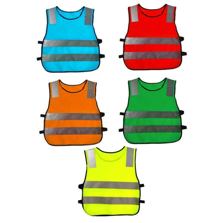 Safety Kids Reflective Stripes Clothing Children Reflective Vest(Dark Green) by buy2fix