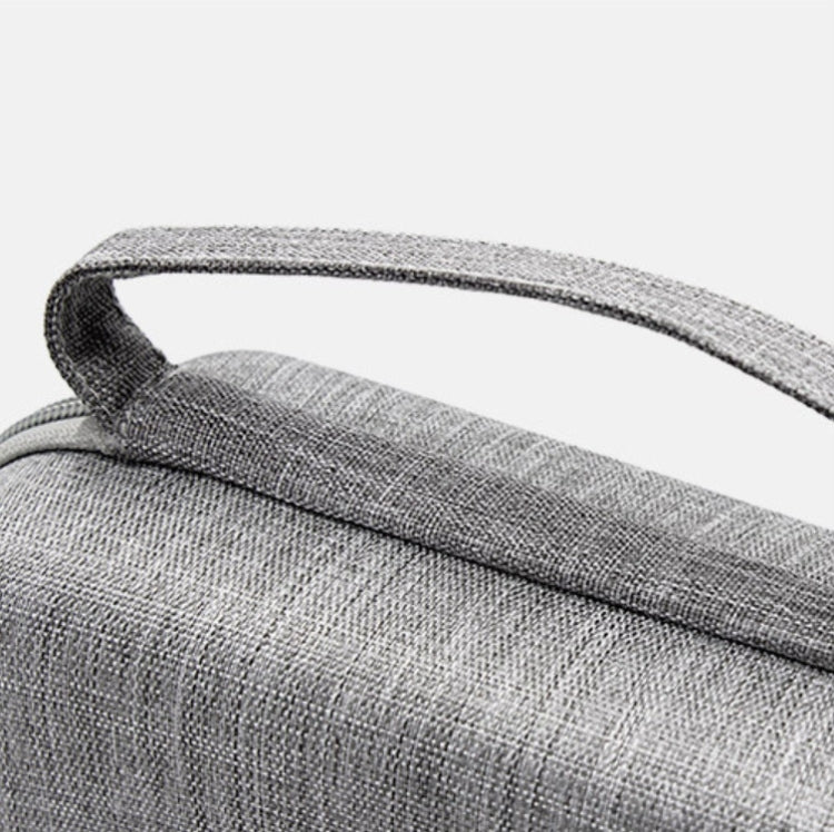 Power Adapter Headset Data Cable Portable Storage Bag For Macbook Air/Pro Notebook(Gray) by buy2fix