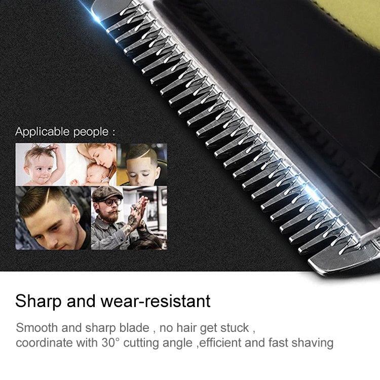 Surker SK-803 High-power LCD Hair Clipper Plug-in Dual-use Electric Clippers(Blue) by buy2fix