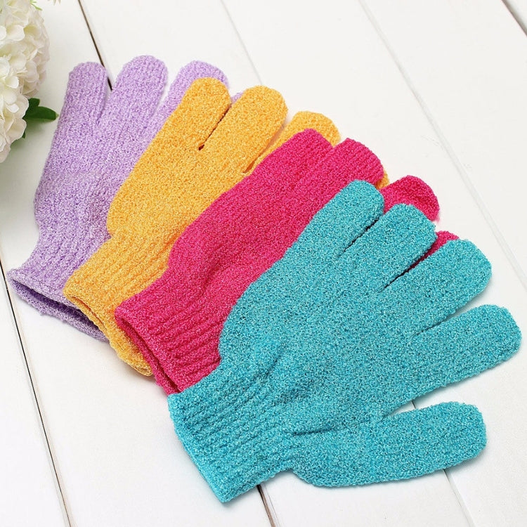 5 PCS Shower Bath Gloves Exfoliating Spa Massage Scrub Body Glove(Blue) by buy2fix