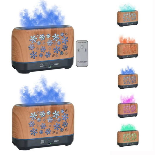 Home Colorful Simulation Flame Incense Smoked Lamp Humidifier, Model:Without Remote Control(EU Plug) by buy2fix