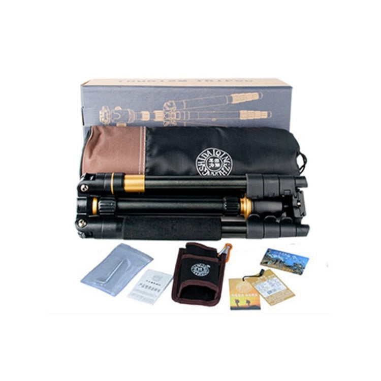 Q555 4-Section Folding Legs Aluminum Alloy Tripod Mount Monopod Holder with Ball Head by buy2fix