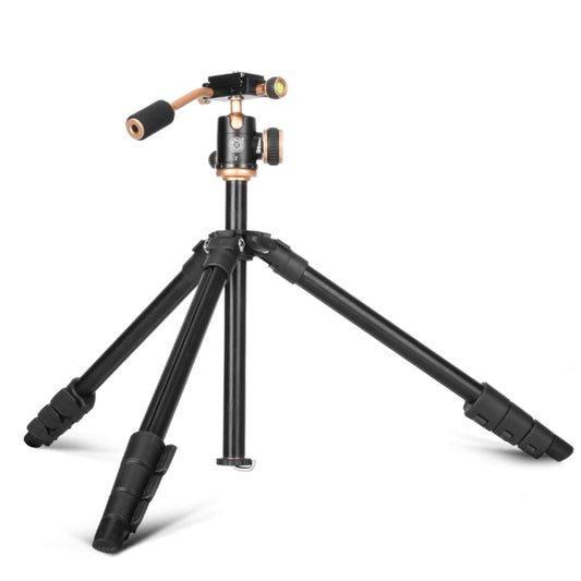 Q160s 4-Section Folding Legs Live Broadcast Aluminum Alloy Tripod Mount with Damping Tripod Ball-Head by buy2fix
