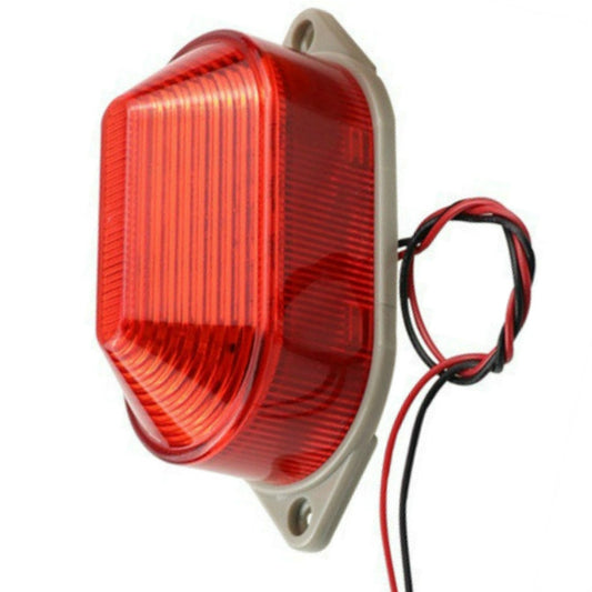 DC24V Led Mini Strobe Signal Warning Light Silent Warning Light(Red) by buy2fix