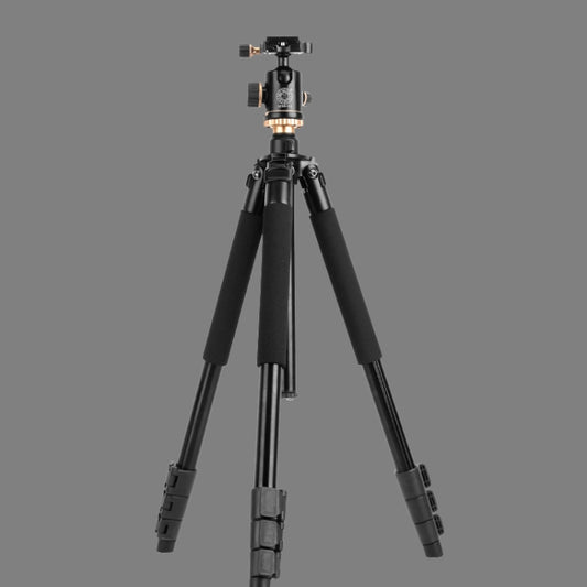 Q338 4-Section Folding Legs Live Broadcast Aluminum Alloy Tripod Mount With Ball Head by buy2fix