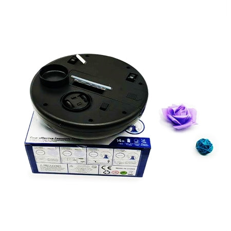 2 In 1 Rechargeable Floor Sweeping Robot Dust Catcher Intelligent Auto-Induction Floor Sweeping Robot Vacuum Cleaner(Black) by buy2fix