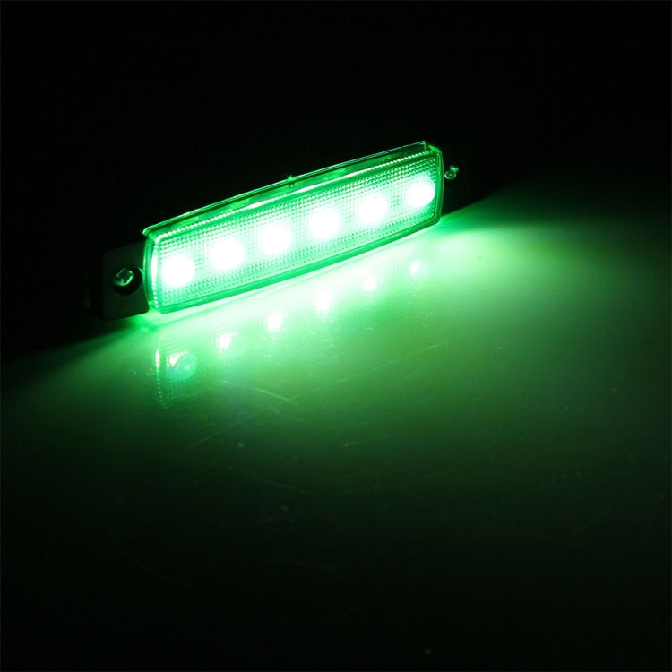 4 PCS 12V 6 SMD Auto Car Bus Truck Wagons External Side Marker Lights LED Trailer Indicator Light Rear Side Lamp(Green) by buy2fix