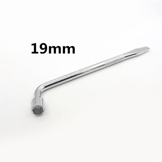 L-Type Car Tire Removal Tool Tire Wrench Socket Wrench, Specification: 19mm by buy2fix