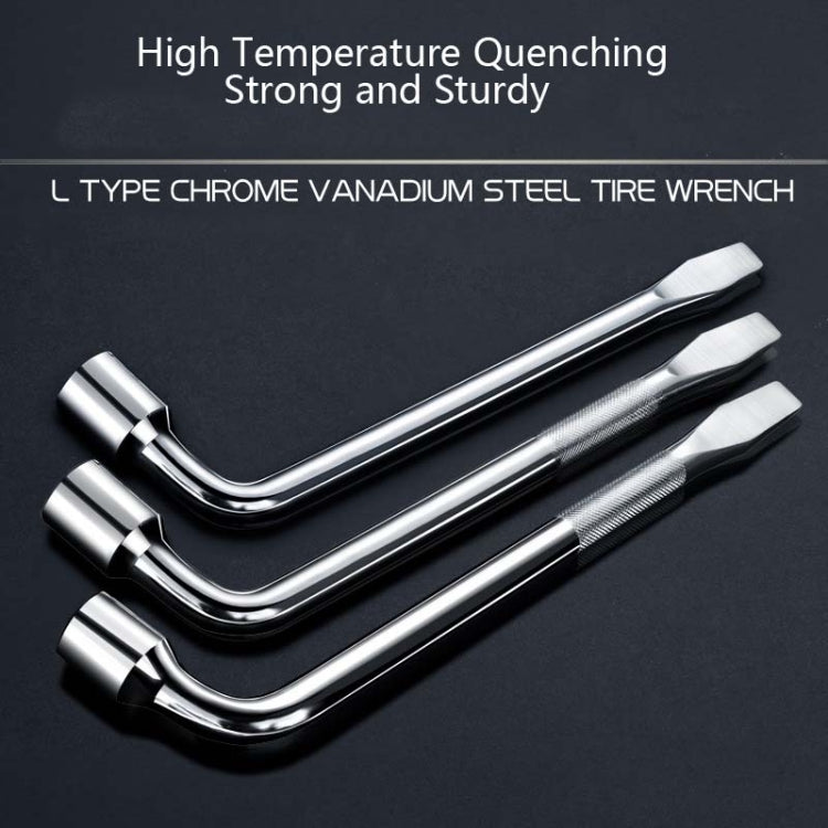 L-Type Car Tire Removal Tool Tire Wrench Socket Wrench, Specification: 19mm by buy2fix