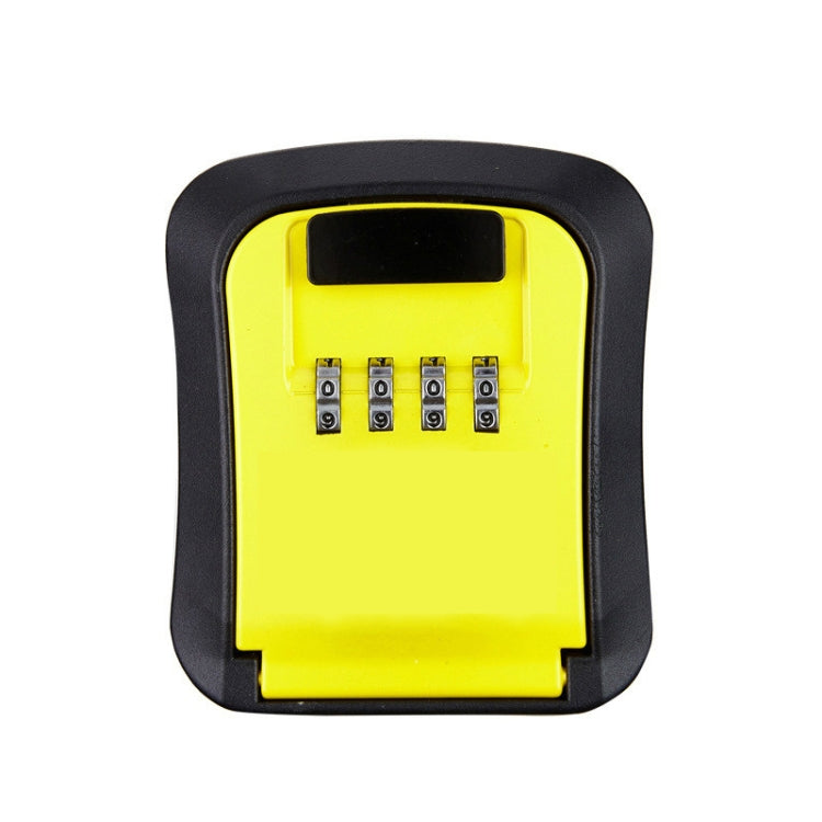 Wall-Mounted Key Code Box Construction Site Home Decoration Four-Digit Code Lock Key Box(Yellow) - Safety Box by buy2fix | Online Shopping UK | buy2fix