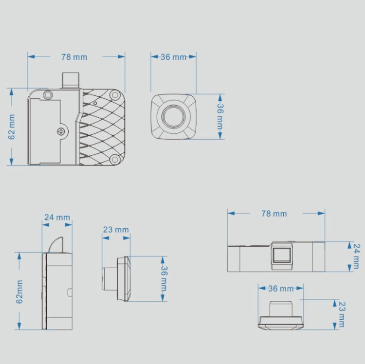 Smart Drawer Locker Fingerprint Lock Household Anti-Theft Lock by buy2fix