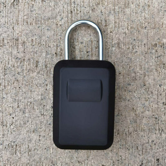 Password Key Box Wall-Mounted Metal Box Password Box Outdoor Key Anti-Theft Storage Box, Specification: Waterproof Cover(Silver Black) by buy2fix