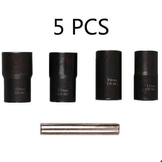 5 In 1 Non-Slip Sleeve Set Chrome-Molybdenum Steel Nut Disassembly Tool Sliding Tooth Nut Remover by buy2fix