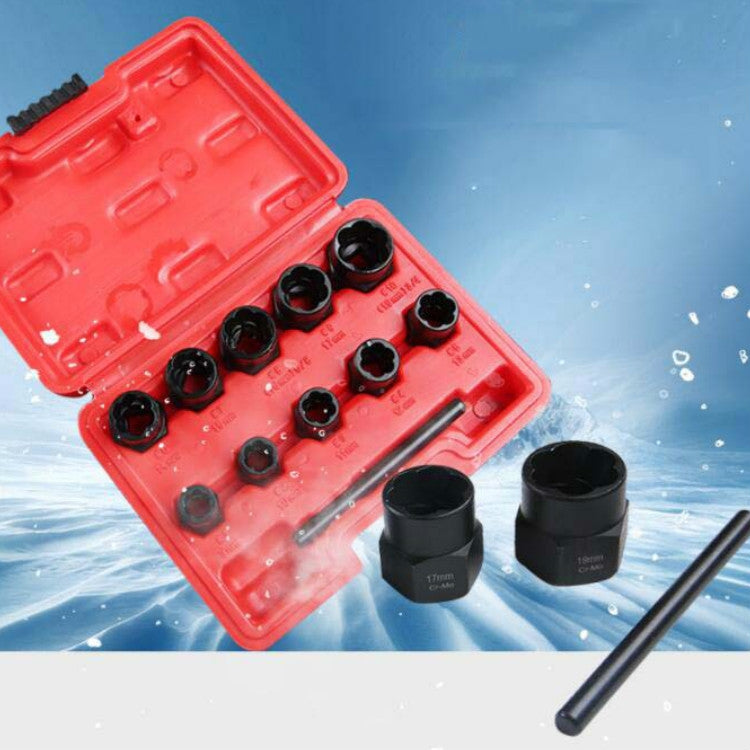 11 In 1 Damaged Nut Removal Tool Anti-Corrosion Sliding Thread Nut Extractor by buy2fix