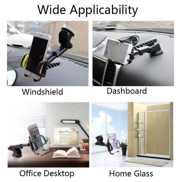 Car Phone Holder Car Air Outlet Mobile Phone Holder Suction Cup Navigation Instrument Panel General, Style:2 in 1(Blue) by buy2fix