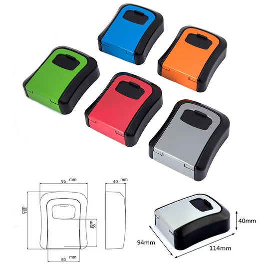 HG2 Arc Wall Mounted Password Key Box(Orange) by buy2fix