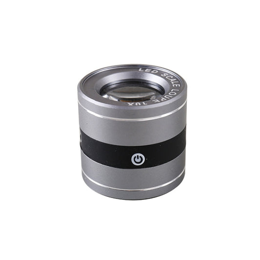 Rechargeable Tube Type With LED White Lamp UV Lamp Scale Measurement And Identification HD Optical Glass 10 Times Magnifying Glass by buy2fix