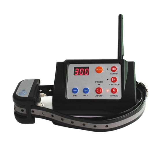 2 In 1 Smart Wireless Waterproof Fence Remote Dog Trainer with Collar, Style:420G(EU Plug) by buy2fix