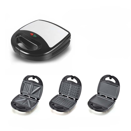 3 in 1 Sandwich Maker Multi-Function Waffle Maker Panini Breakfast Maker, EU Plug by buy2fix
