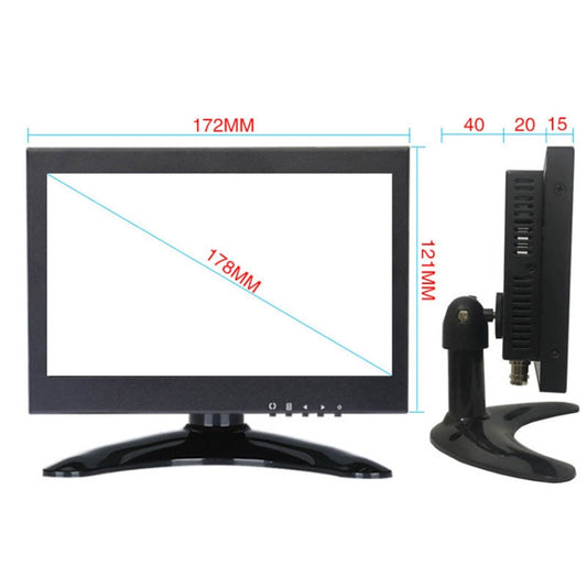 ZGYNK B1042 Portable High-Definition Metal Computer Monitor Display, Size:7 inch VGA AV HDMI BNC by ZGYNK