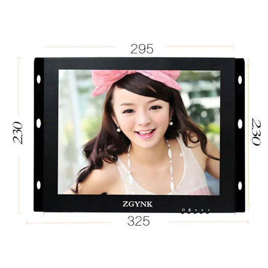 ZGYNK B1042 Portable High-Definition Metal Computer Monitor Display, Size:12 inch VGA AV HDMI BNC by ZGYNK