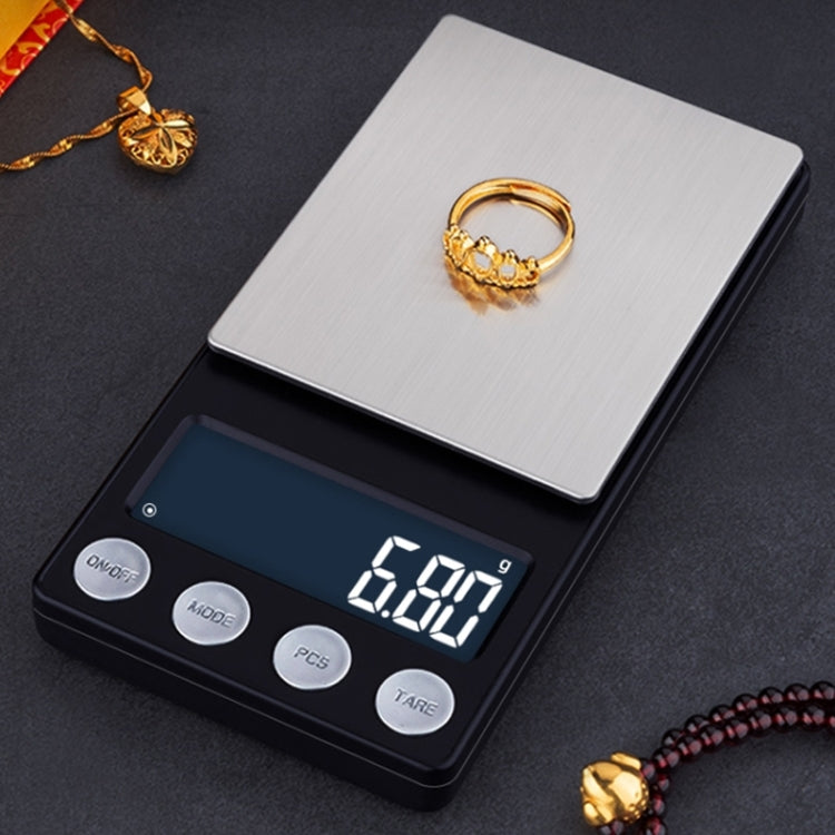 High-Precision Electronic Scale Mini Portable Jewellery Medicine Scale, Style:500g/0.01g by buy2fix