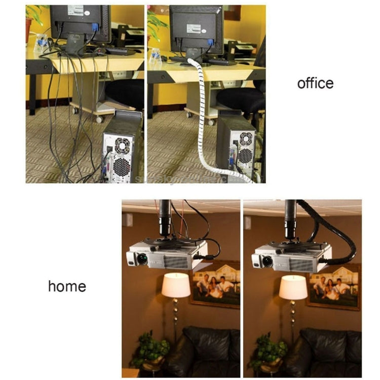 Wire Protection Tape Insulated Winding Tube, Model: 30mm / 1.7m Length(Black) by buy2fix