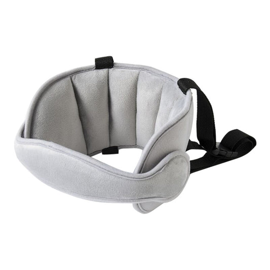 Child Car Seat Head Support Comfortable Safe Sleep Solution Pillows Neck Travel Stroller Soft Cushion(Grey) by buy2fix
