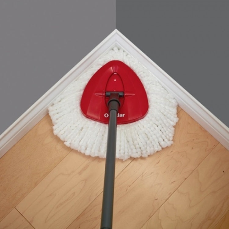 4 PCS Rotating Triangle Cotton Yarn Mop Head Mop Replacement Cloth For O-Cedar/Vileda by buy2fix