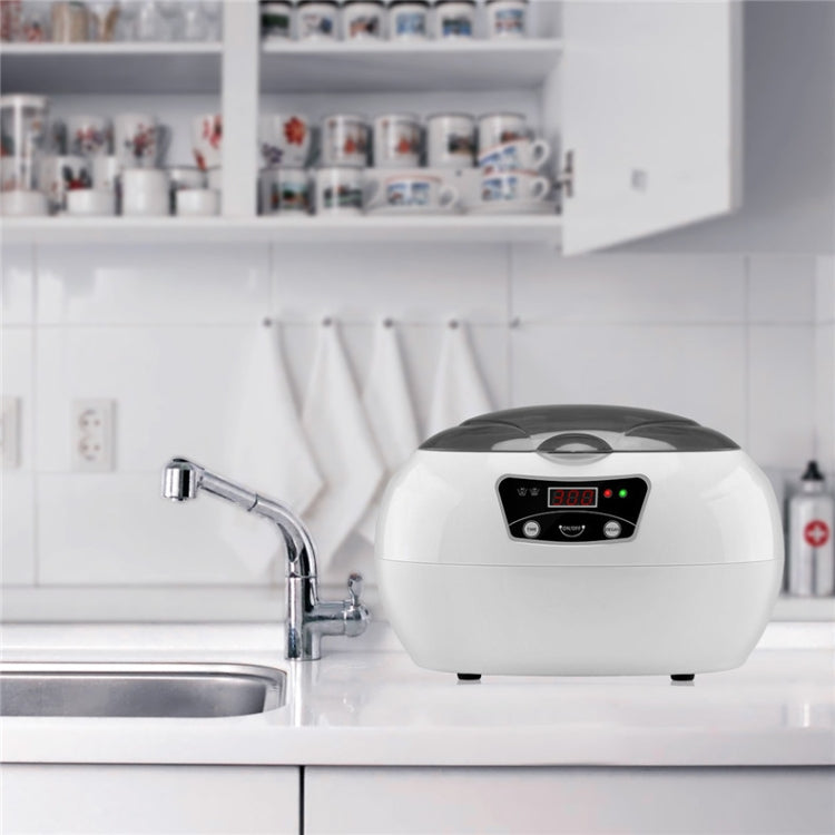 35W 600ml Mini Ultrasonic Cleaner Glasses Jewelry Household Ultrasonic Cleaner, Plug Type:220V UK Plug by buy2fix