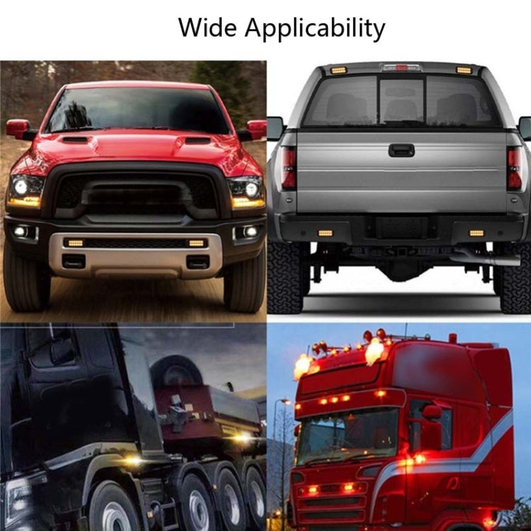 5 PCS MK-095 12/24V 20 LEDs Universal Truck Side Lights Truck Trailer Tail Lights (White) by buy2fix