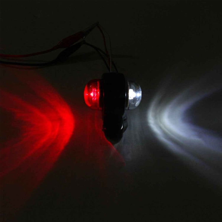 2 PCS X9 12-24V Mini Double-Sided Red And White Truck Side Lights Modified Special Side Lights by buy2fix