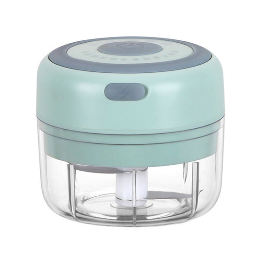 Electrical USB Rechargeable Garlic Mixing Masher Complementary Food Masher Stainless Steel Crushing Garlic Peeling Device Wireless Mini Garlic Cutter(Green) by buy2fix